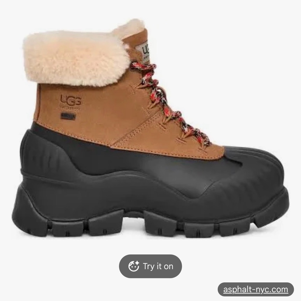 UGG Tan and Black Winter Boots